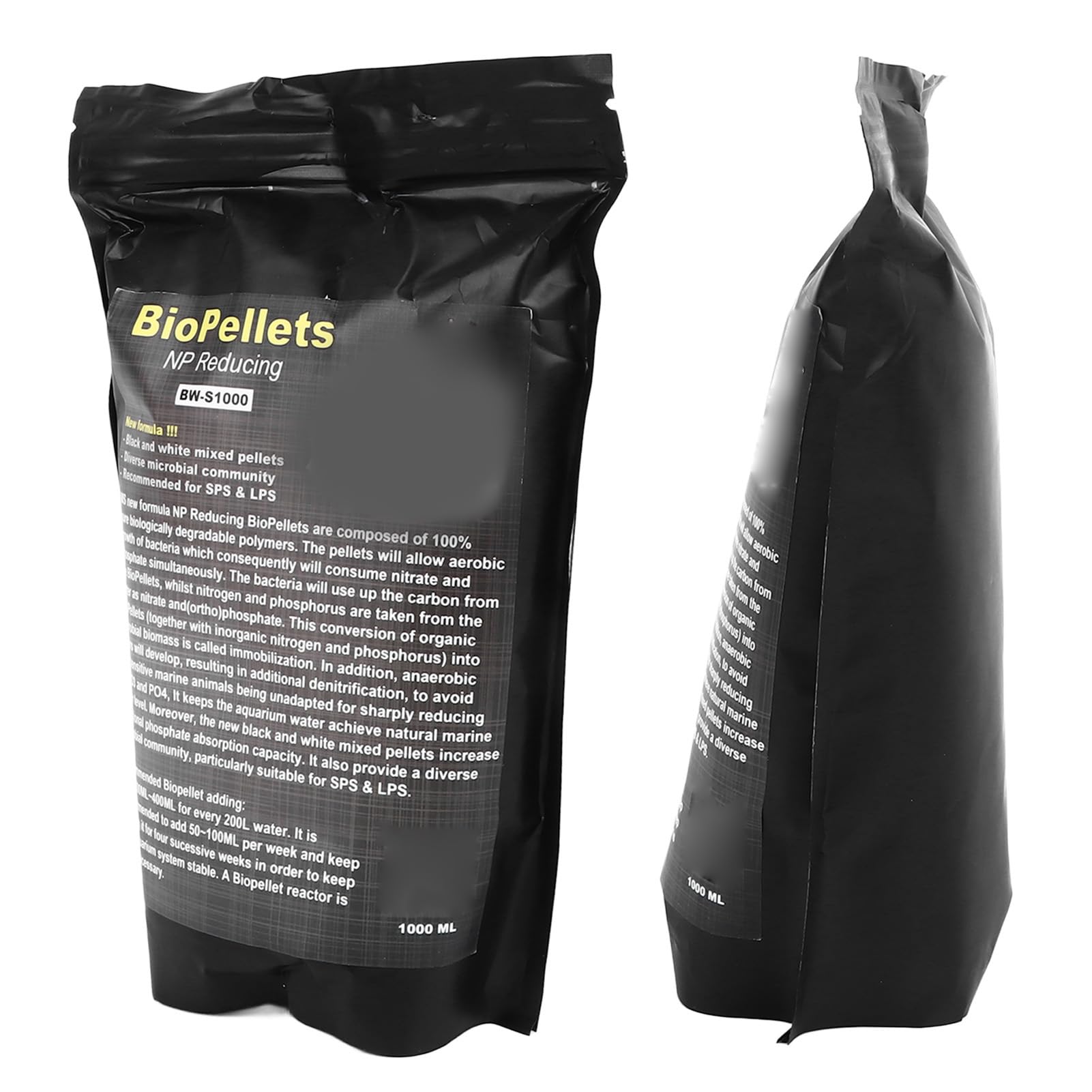 Aquarium-Biofiltermedium Bio-Pellets 500 ml – Hocheffiziente NP-reduzierende Nitrat- und Phosphat-Abbaufilter für Süßwasser-, Meerwasser-, Fisch- und Teichaquarien –