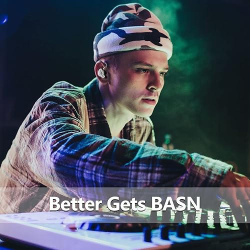 Miniatura 7 de BASN Bmaster5 monitores intrauditivos, 1DLC diafraga+4BA 5 controladores IEM auriculares con cable OFC chapado en plata, auriculares con aislamiento