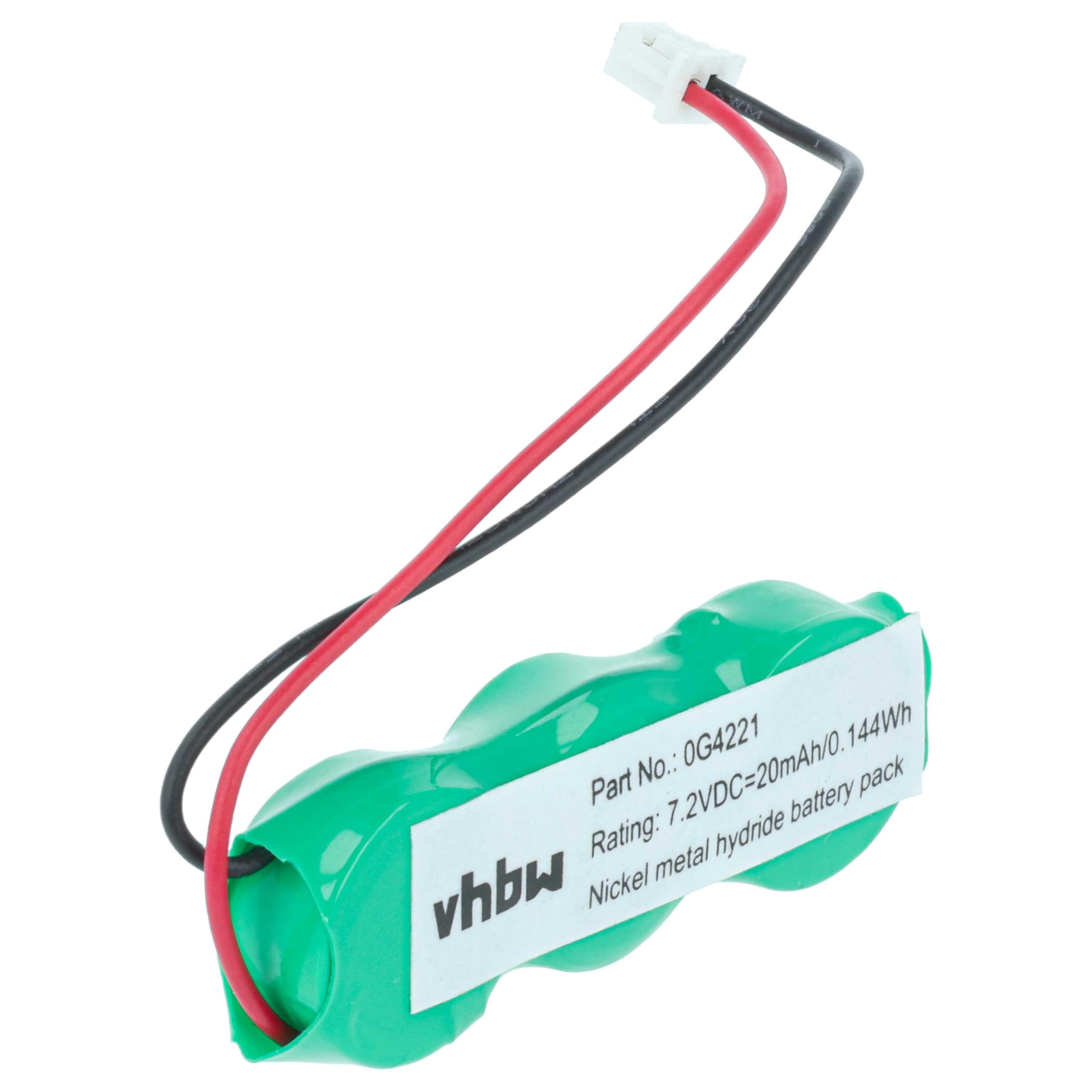 vhbw Bateria BIOS kompatybilna z Dell Latitude D600, D520, D610, D620, L400, D505, D500, D510, C400 komputer Notebook (20 mAh, 7,2 V, NiMH)