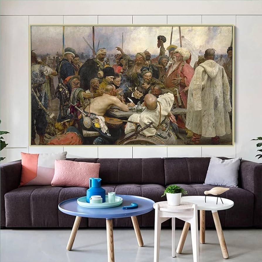 Amazon.co.jp: Ilya Yafimovich Repin《ザポロージャのコサックが Amazon.co.jp: Ilya Yafimovich Repin《ザポロージャのコサックが