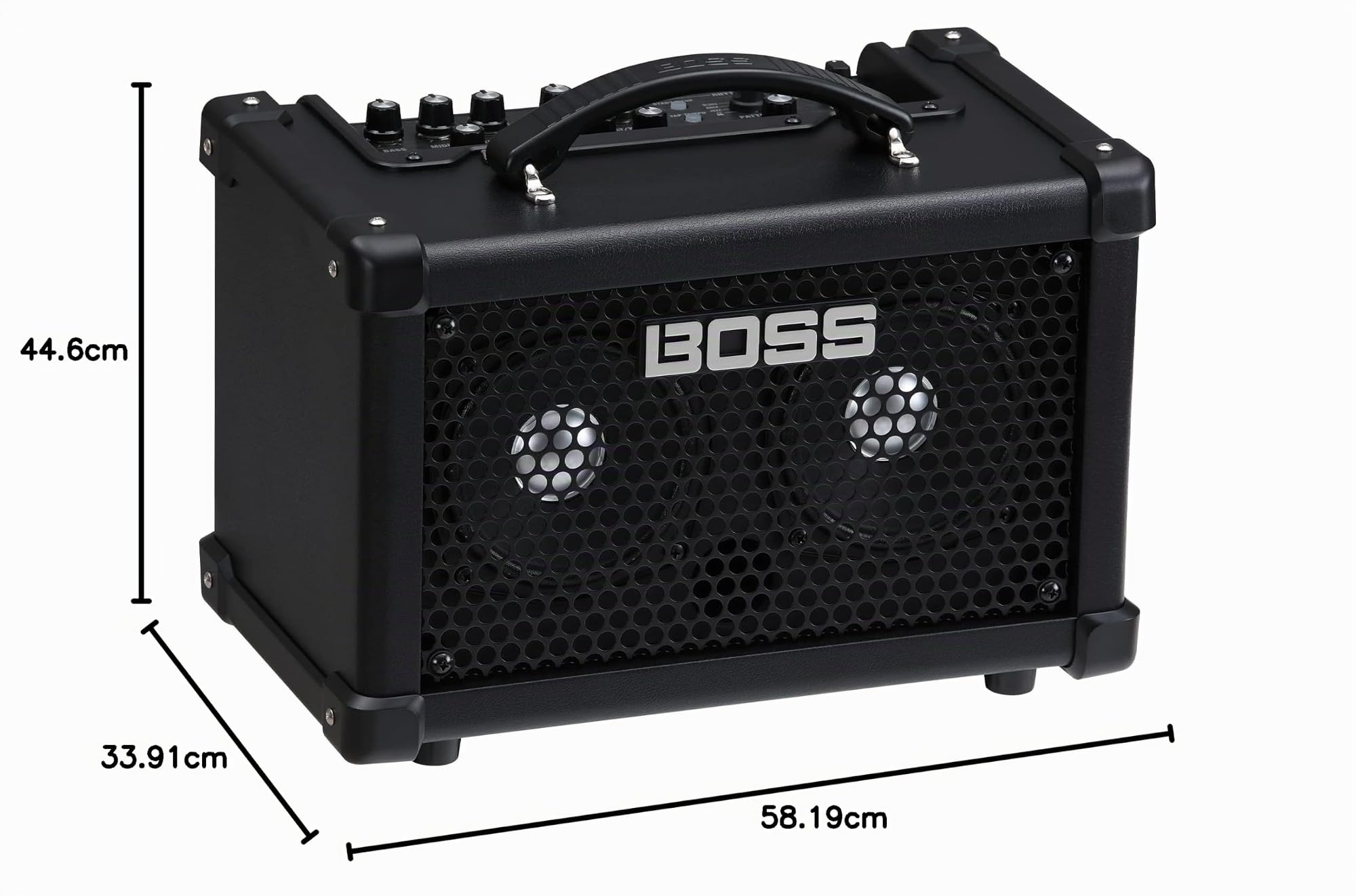 Ampli Basse Dual Cube Bass LX - L'ampli Cube Basse de Travail Ultime, avec des Sons et des Effets Pros, des rythmes intégrés
