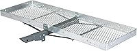 CURT 18100 60x20 Inch Aluminum Folding Hitch Cargo Carrier Tray, 500 lb Capacity, 2" Shank for Trucks SUVs