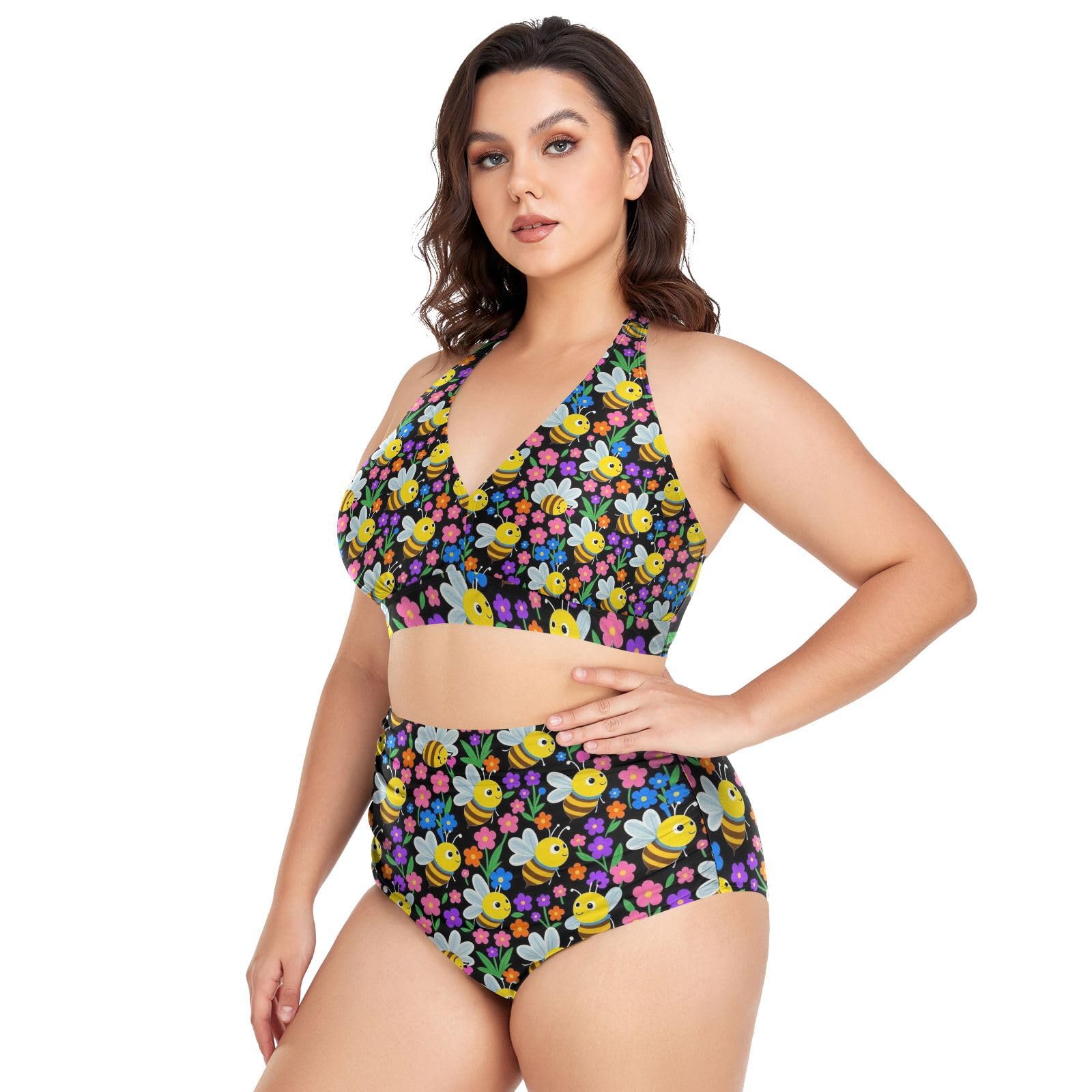 FRODOTGV Costumi da bagno da donna curvy, da L a 4XL