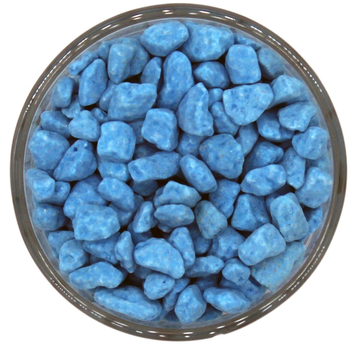 Fluorescent Aquatic Gravel - Premium Natural Bottom Fish Tank Stones Vibrant Colour *** HOMGE GARDEN AQUARIUM *** (500, Blue)