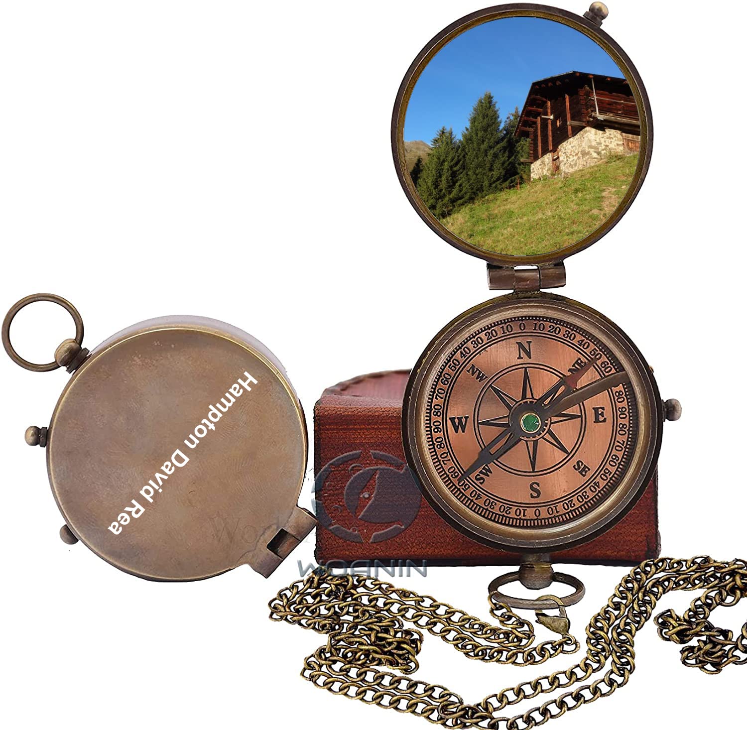 Boussole photo, boussole personnalisée, cadeau de mariage, cadeau d'amitié, cadeau de garçon d'honneur, cadeau pour lui (boussole photo)