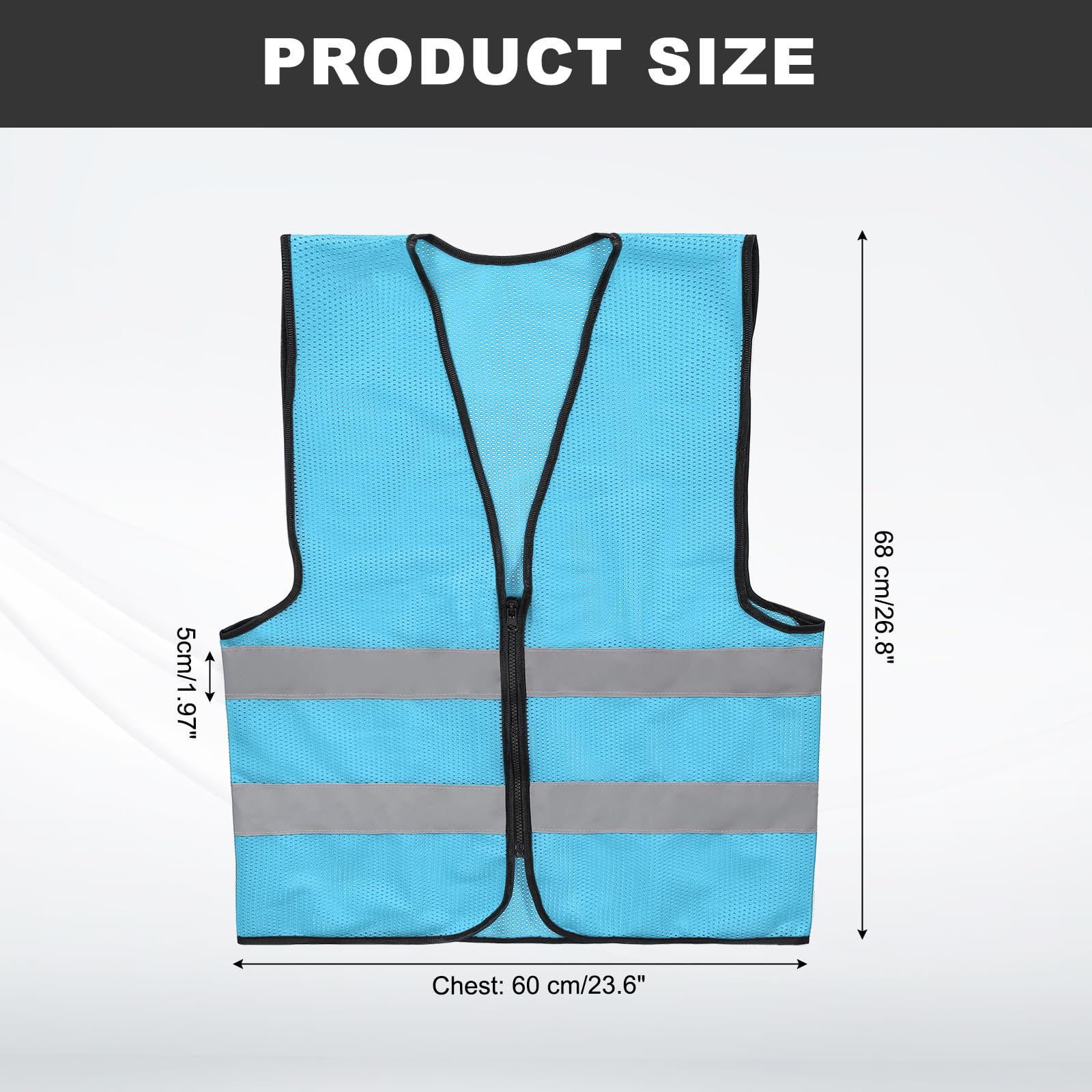 PATIKIL High Visibility Reflective Mesh Safety Vest - Image 2