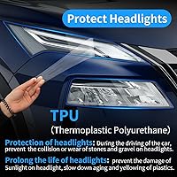 Vista 2 de Película de protección de faros delanteros de coche para Nissan Rogue 2021 2022 2023 2024 2025 Accesorios para automóviles Lucency vinilo decoración