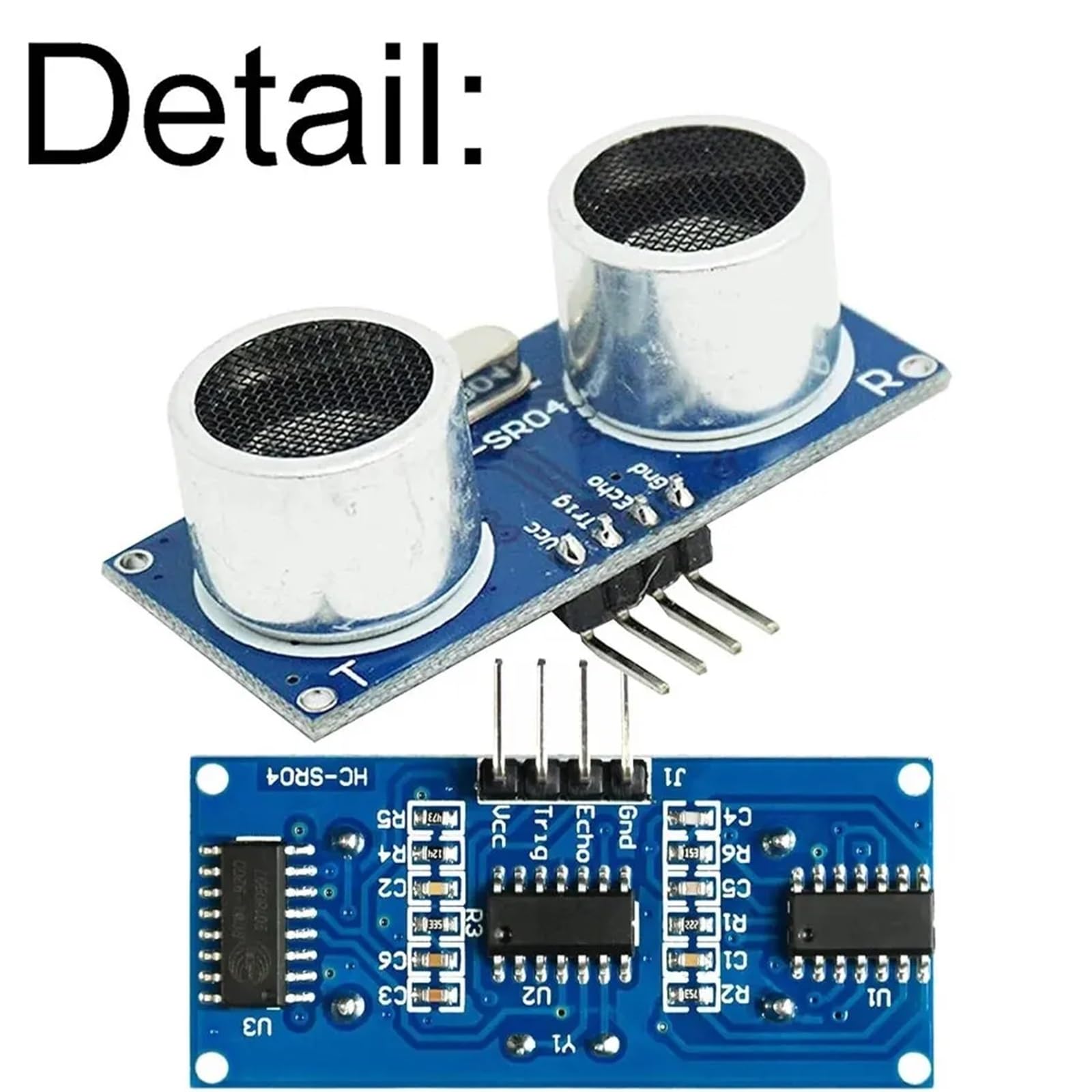 5 módulos ultrasónicos HC-SR04 MELIFE Sensor de distancia con 3 soportes de montaje y 2 cables para robot Mega R3 MEGA Mega2560