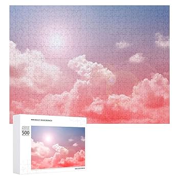 Amazon.co.jp: 晴れた空 ハロー かわいい ピンクの雲空