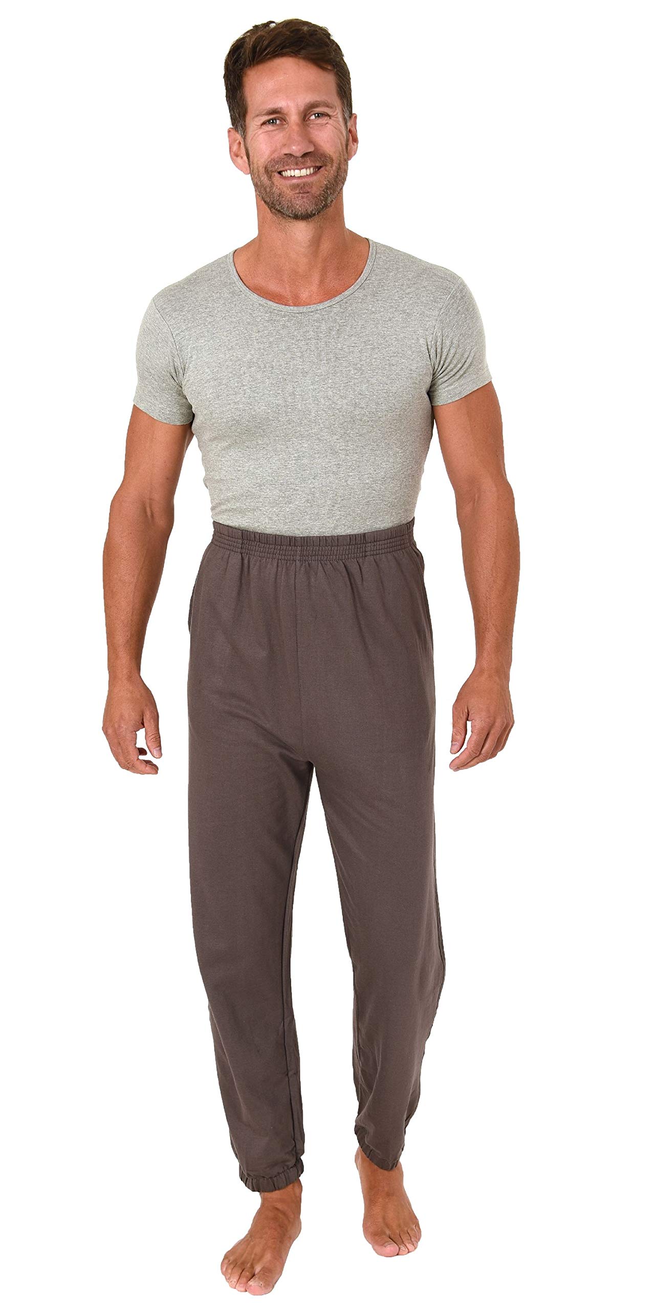 Normann Care Mono de cuidado con cremallera trasera, manga corta con pierna larga, unisex, gris, XL
