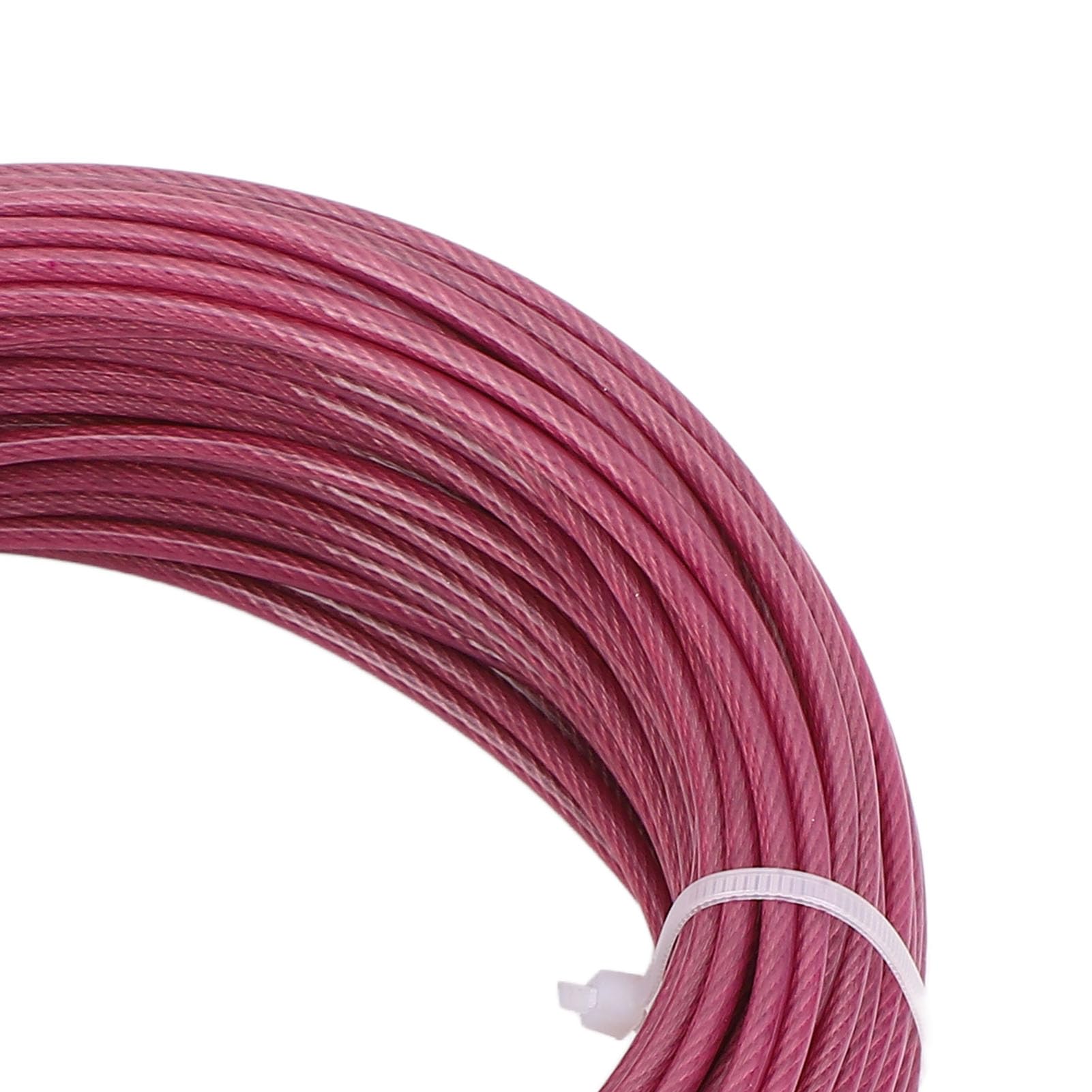 FTVOGUE Kit Traliccio in Cavo D'acciaio Rivestito Viola 100 Piedi 3 Mm con Tenditore a Tenditore Resistente Ai Raggi UV per Piante Rampicanti Vite Vela Ombreggiante