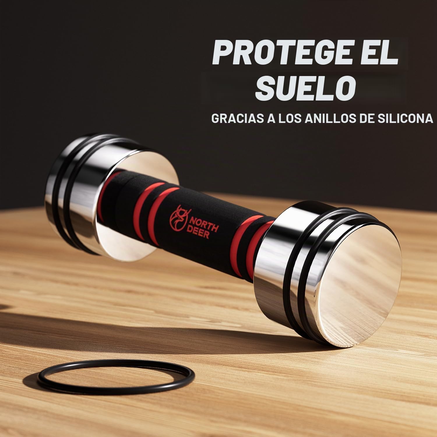 Mancuernas de acero ultracompactas ajustables de 2,5 kg, 5 kg, 7,5 kg, 10 kg, 15 kg, 25 kg, mancuernas cromadas con asas de espuma, gimnasio en casa (elección de tamaño)