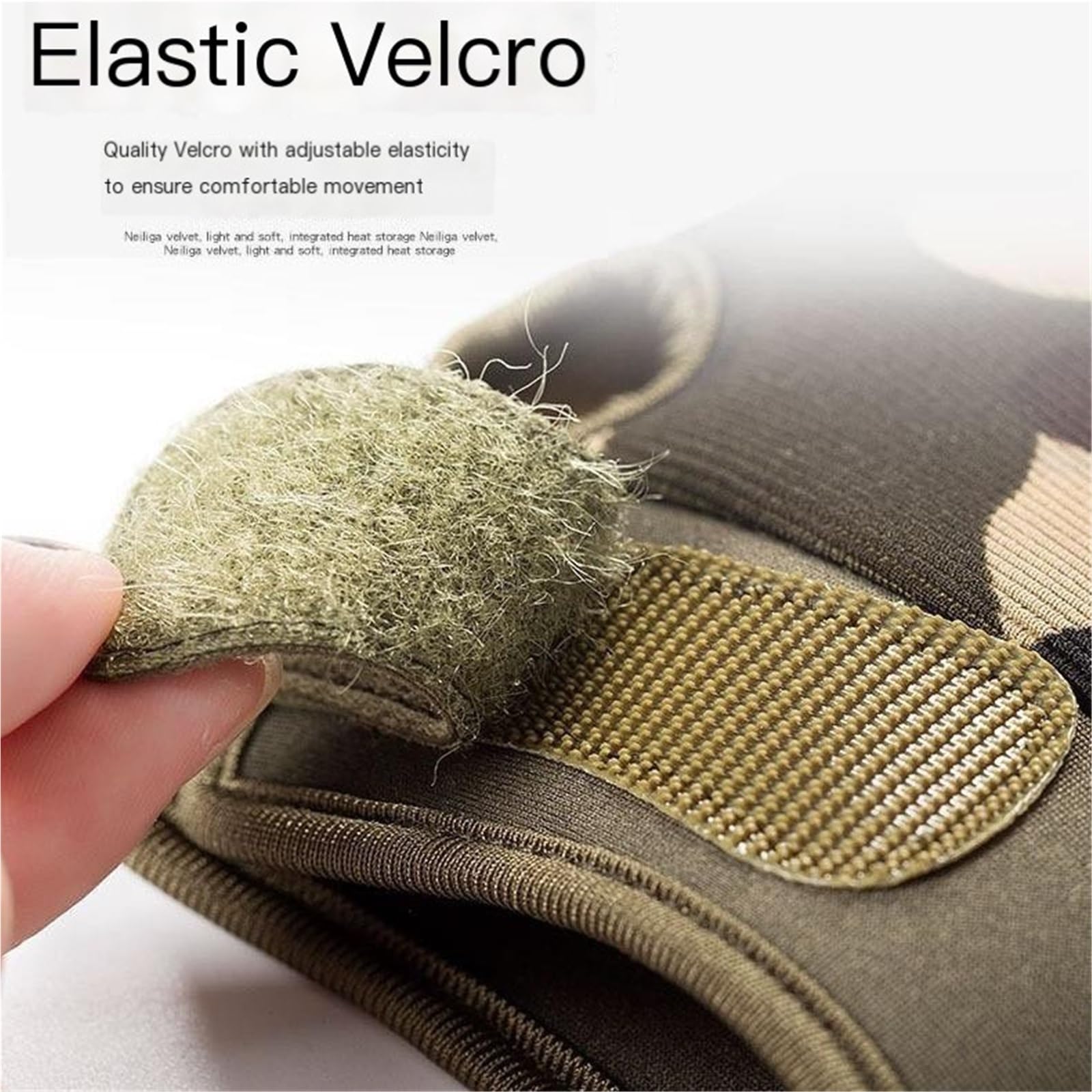Guantes de ciclismo unisex de medio dedo Guantes deportivos de exterior antideslizantes de camuflaje
