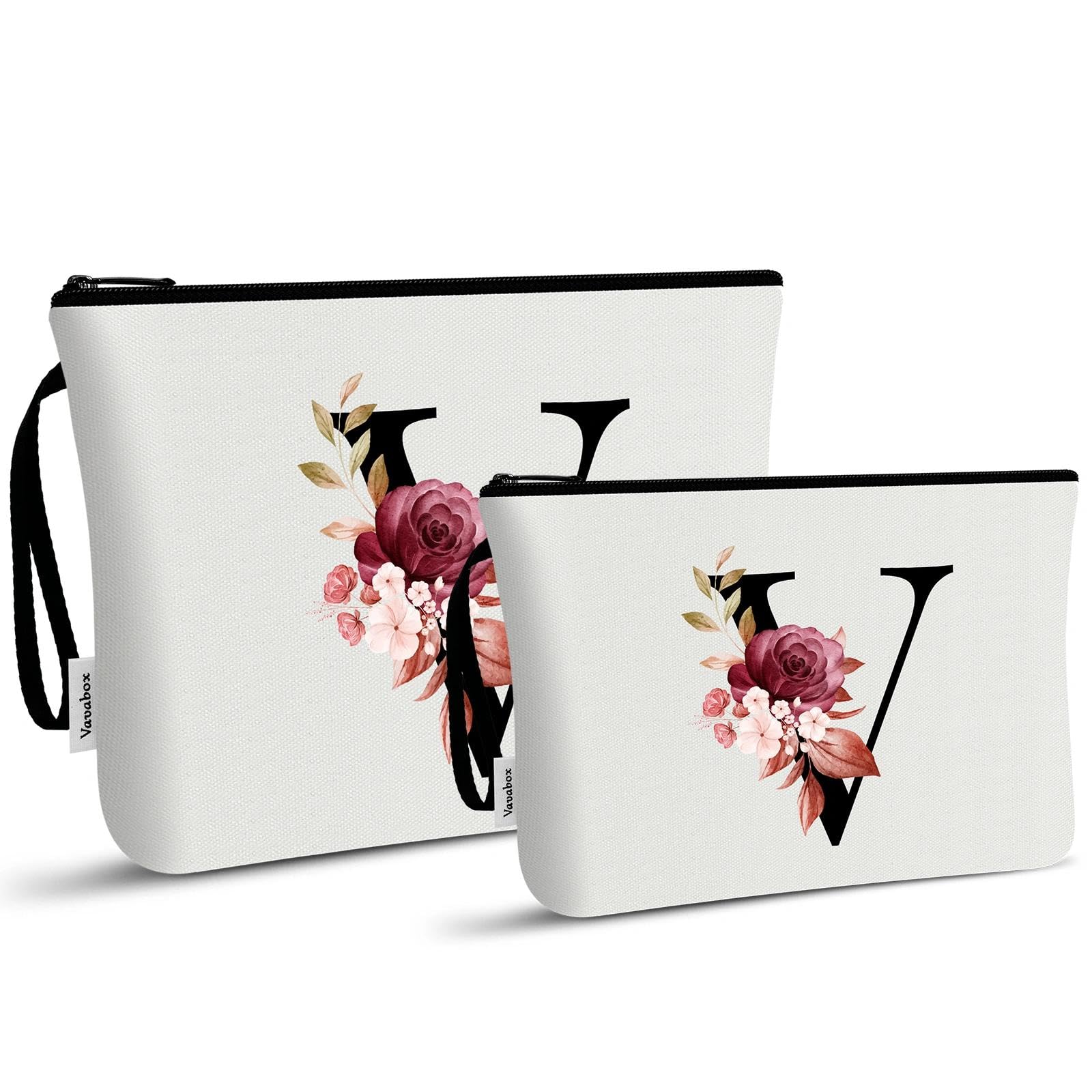 Vavabox A-Z Personalisierte Kosmetiktasche-Geburtstagsgeschenke für Frauen, Mütter, Beste Freundinnen und Brautjungfern (I)
