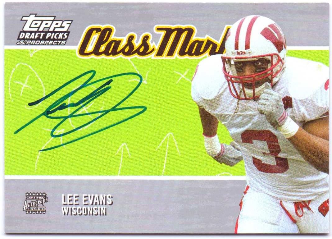 Lee Evans 2004 Topps Draft Picks & Prospects Class Marks Rookie Autograph #CM-LE - Buffalo Bills, On Card