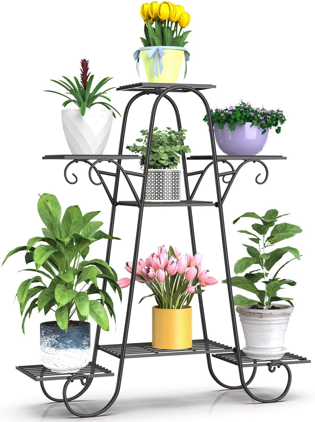 See full amazon price history chart for MetalTouch Attractive 7 Tier Plant Stand Floral Corner Shelf Metal Flower Pot Rack Stair-Step Style Display Ladder for Garden Balcony Indoor Outdoor(63 X 28 X 102 cm) MetalTouch Attractive 7 Tier Plant Stand Floral Corner Shelf Metal Flower Pot Rack Stair-Step Style Display Ladder for Garden Balcony Indoor Outdoor(63 X 28 X 102 cm) (B0BSRH3161) Amazon Price History, Amazon Price Tracker