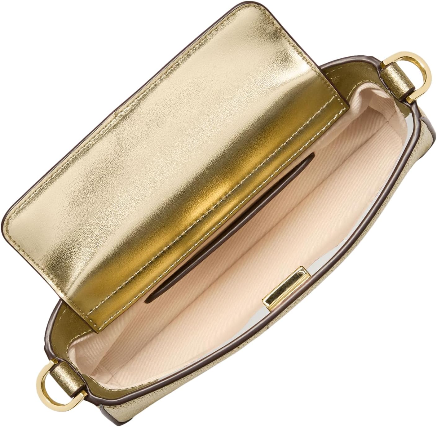 Michael Kors Women's Bryant Small Convertible Crossbody Bag, Gold-Tone Hardware/Pale Gold - Image 3