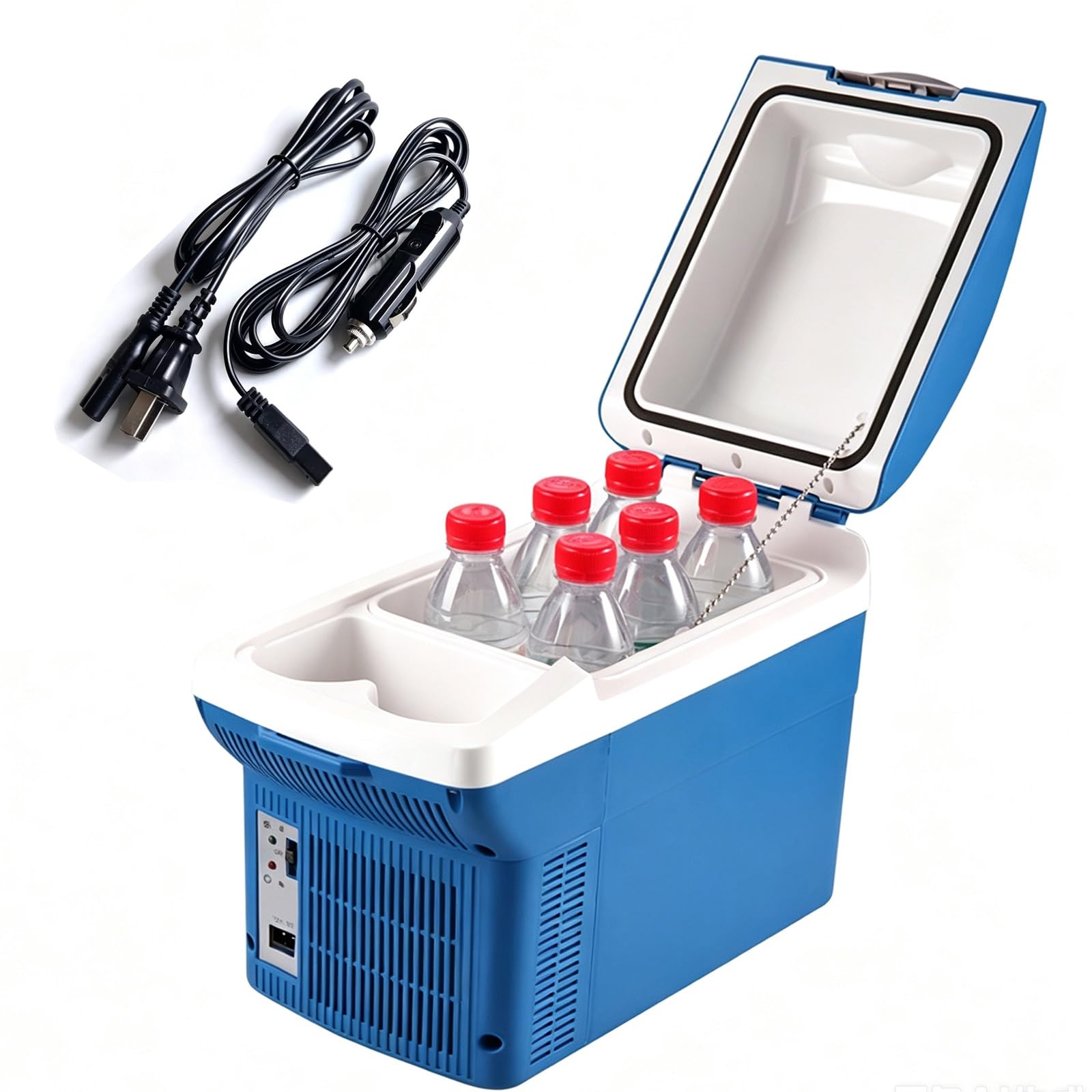 Frigo Portatile Auto 8L 12 Volt, Función De Refrigeración Y Calefacción | Riscaldamento Massimo 65°C, Frigorifero con Portabicchieri e Tracolla per Casa, Esterno, Camper