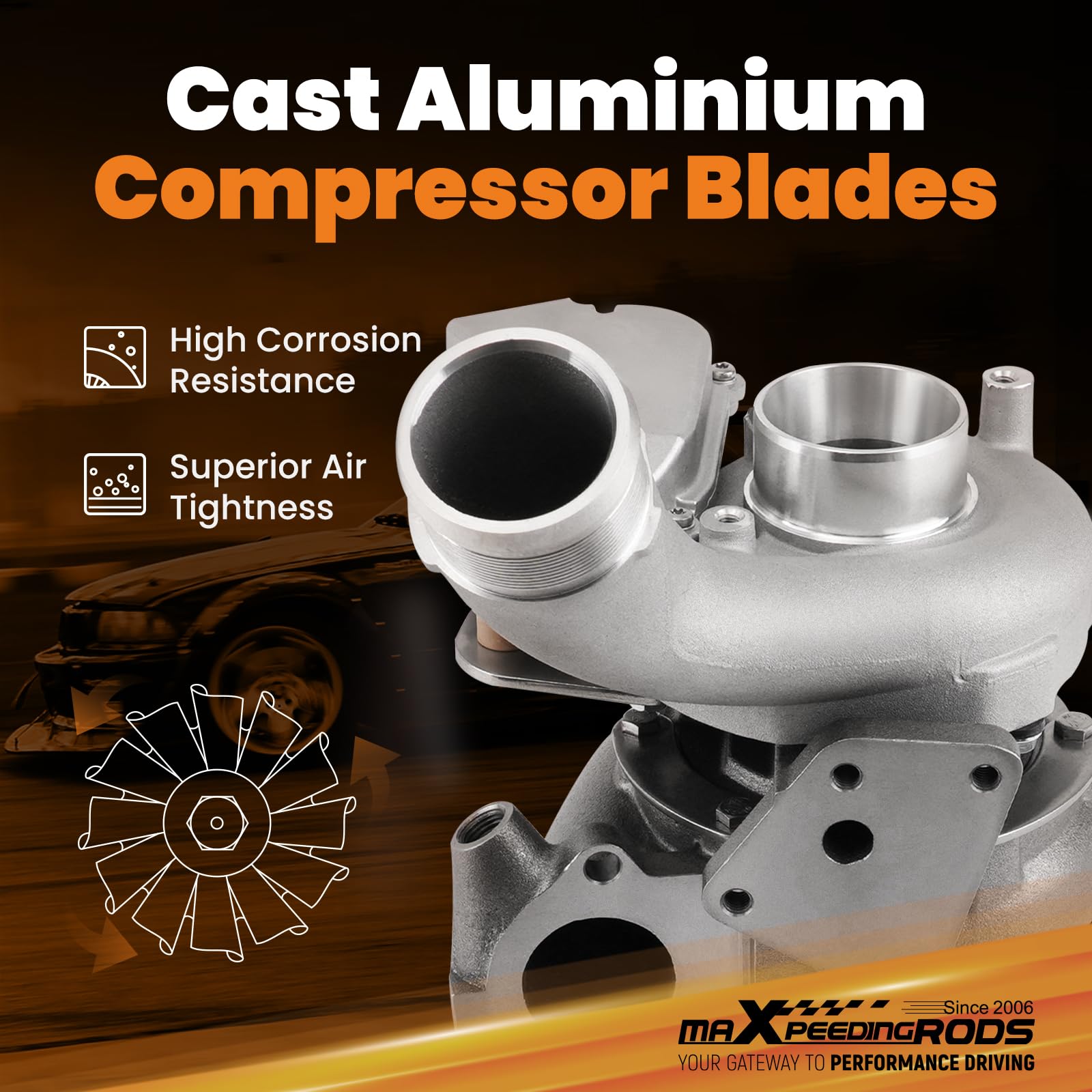 maXpeedingrods Turbocompresseur 059145715F BV50 pour VW Touareg 7L6 7L7 7LA Phaeton 3.0 V6 TDI pour Audi A4 A6 A8 Q7 4LB 3.0 TDI