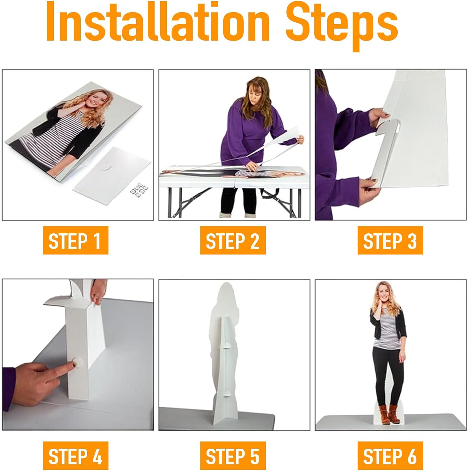 Custom Life Size Cardboard Cutout for Dog - Personalized High Resolution Double Stand Up Cutouts for Pets - Upload Photo of You & Your Pet for Birthday, Camping, Party, Home Decor Gifts, 1-8ft