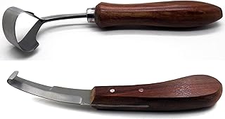 2 Pcs Veterinary Horse Hoof Double Edge & Swiss Knife 8
