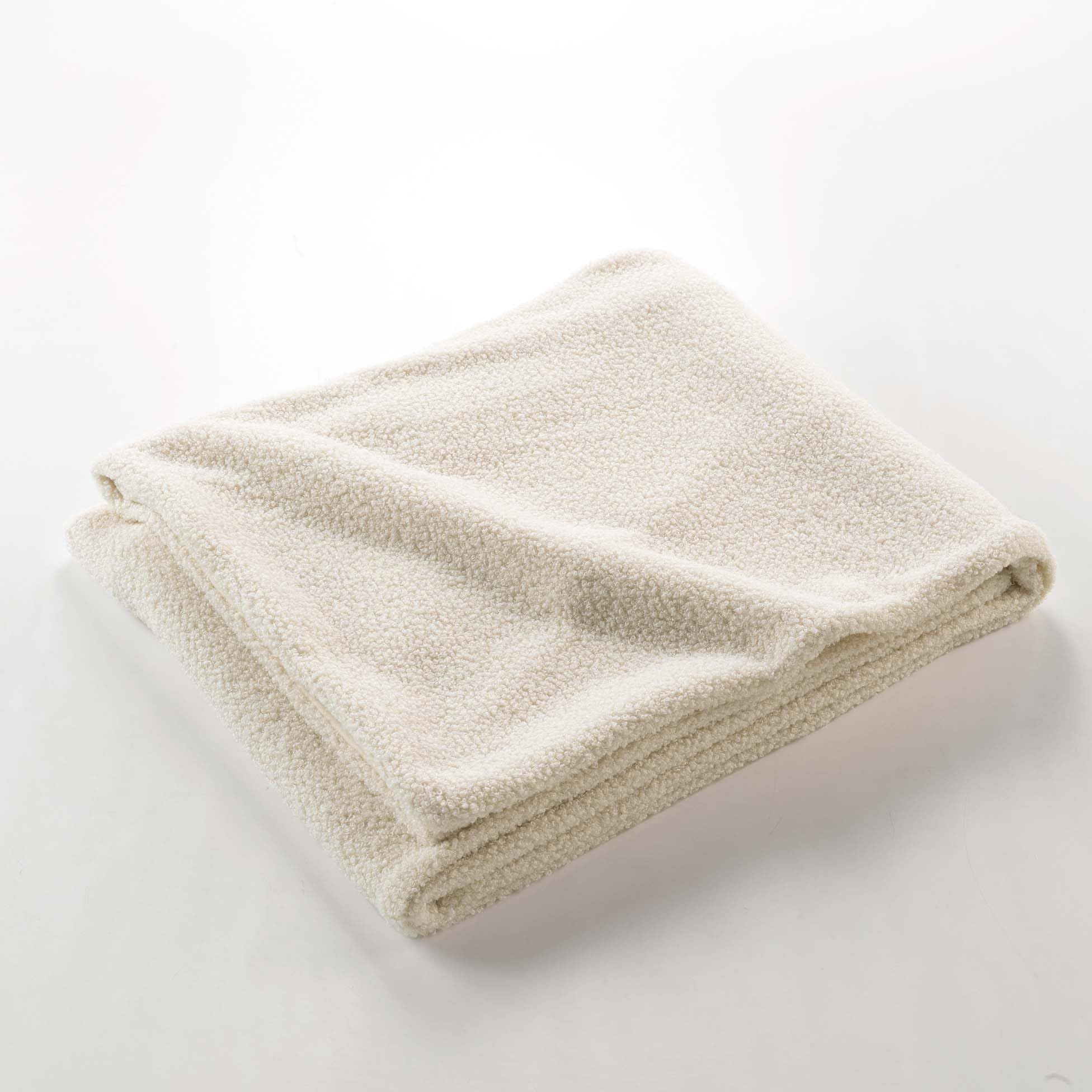Plaid Bouclette Unie Wooly Terracotta Douceur D'Intérieur - 180x220 Cm - Cosy Et Doux
