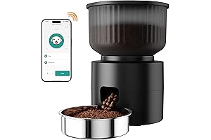 Large Capacity Automatic Pet Food Dispenser for Cats and Small Dogs