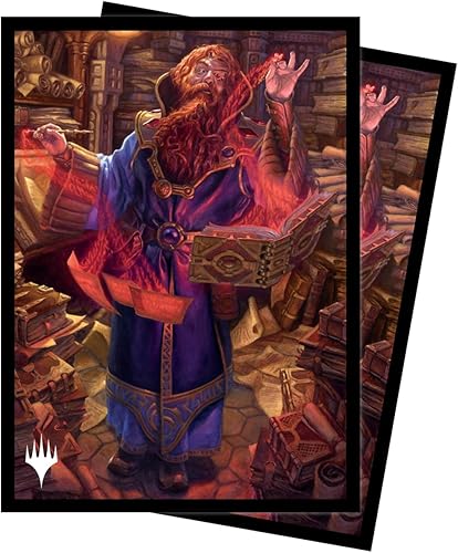 Ultra PRO - Fundas para tarjetas MTG Commander Masters de tamaño estándar de 100 unidades - Arte Commodore Guff, acabado mate con tecnología