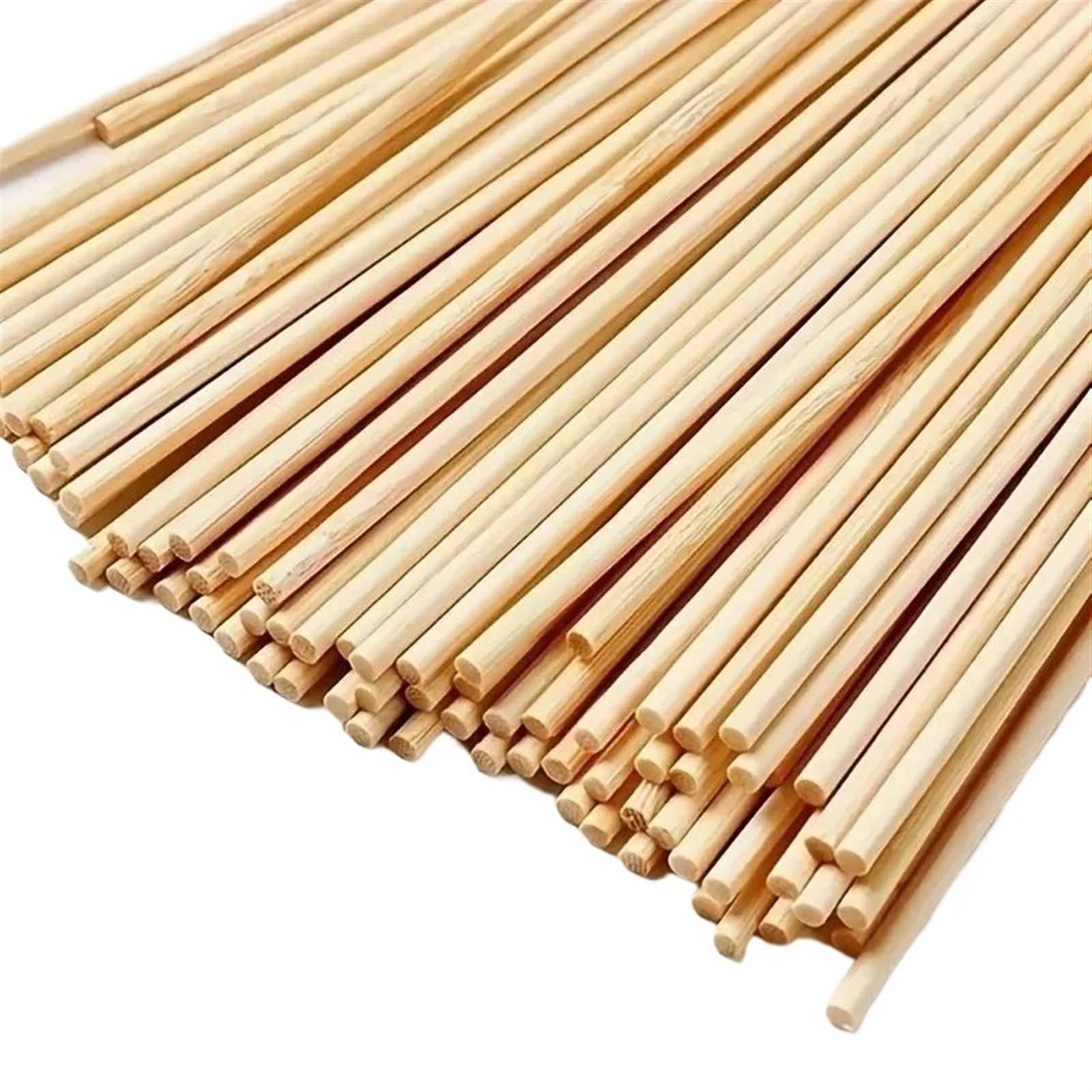 DFrywdgSEY handmade dowel, 100Pcs Round Wooden Stick DIY Handmade Building Model Material Solid Wood Small Woodworking Tools(100mm 3.0mm)
