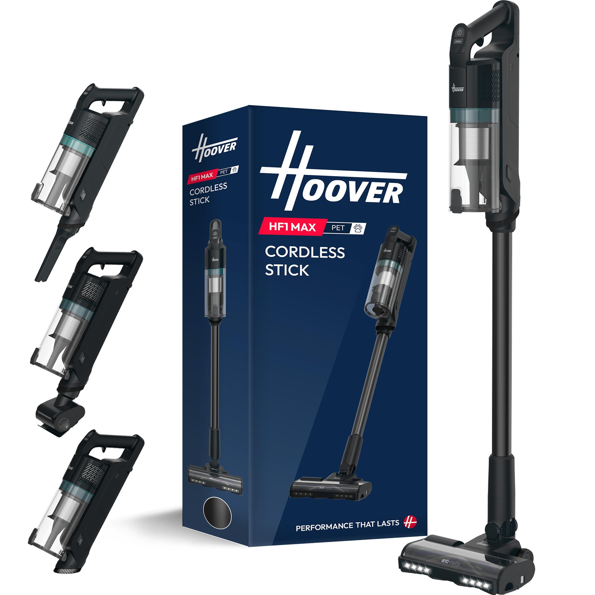 Hoover HF1Max Pet Cordless Vacuum Cleaner Stick, 50min Runtime [XUKF1CP]