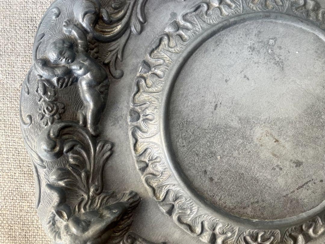 Amazon.co.jp: レア天使と悪魔のピュータープレート レリーフ フランス