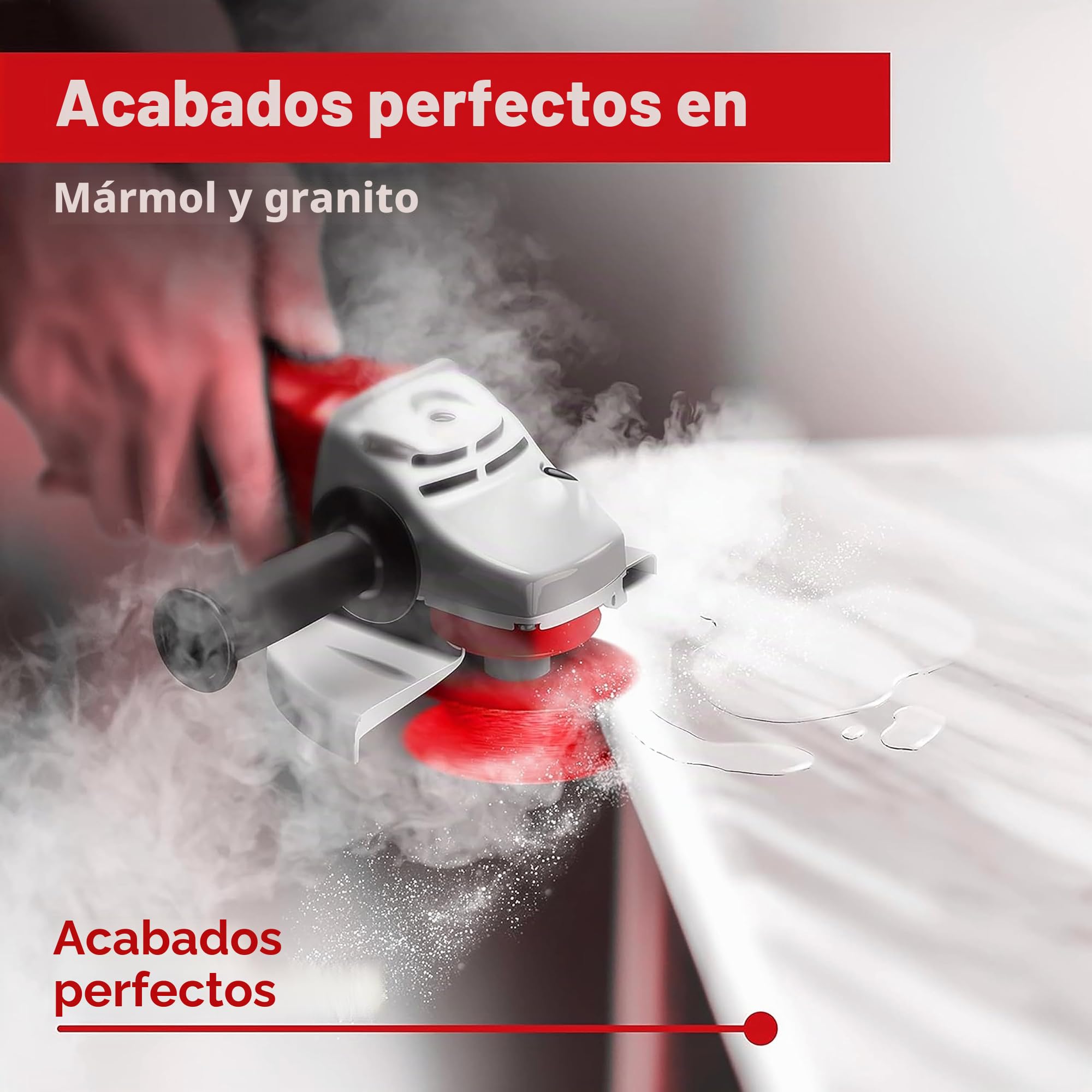 SEDION ® Fresa de diamante para bordes exteriores - Ø 75 mm x 22,23 x R10 para redondear baldosas duras granito etc - Fresa de radio compatible con amoladora angular Bosch Makita & u.v.m Flex
