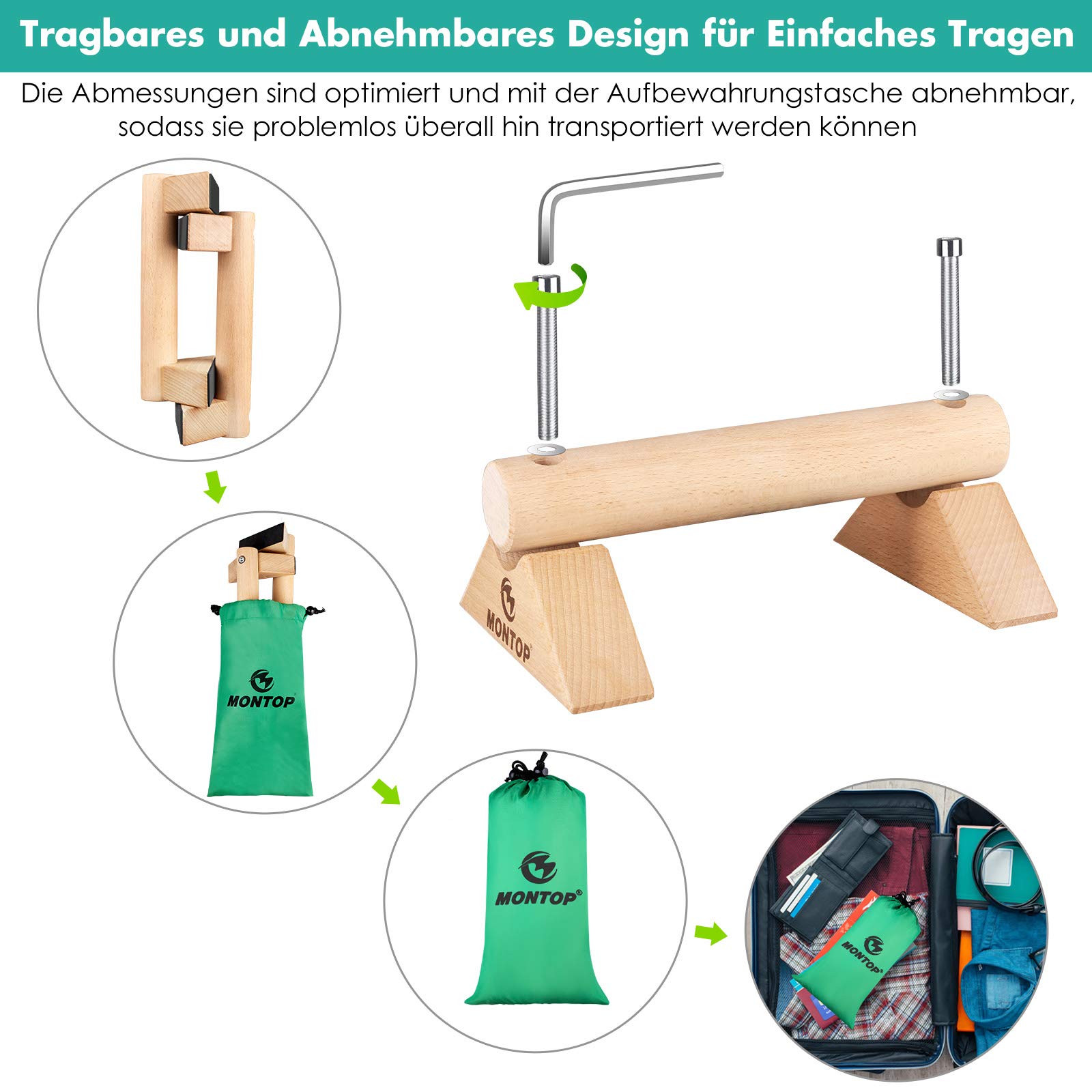 Push Up Board Push-Up Bar Per Flessioni - Parallele Per Allenamento A Casa Con Manico In Schiuma E Base Antiscivolo, Max 300kg Push-up Bars