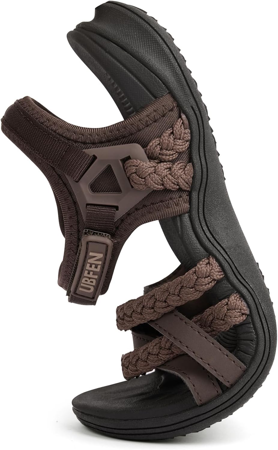 UBFEN Womens Hiking Comfort Sport Sandals Beach Vacation Camping Casual Sport Sandals with Adjustable Straps and Arch Support