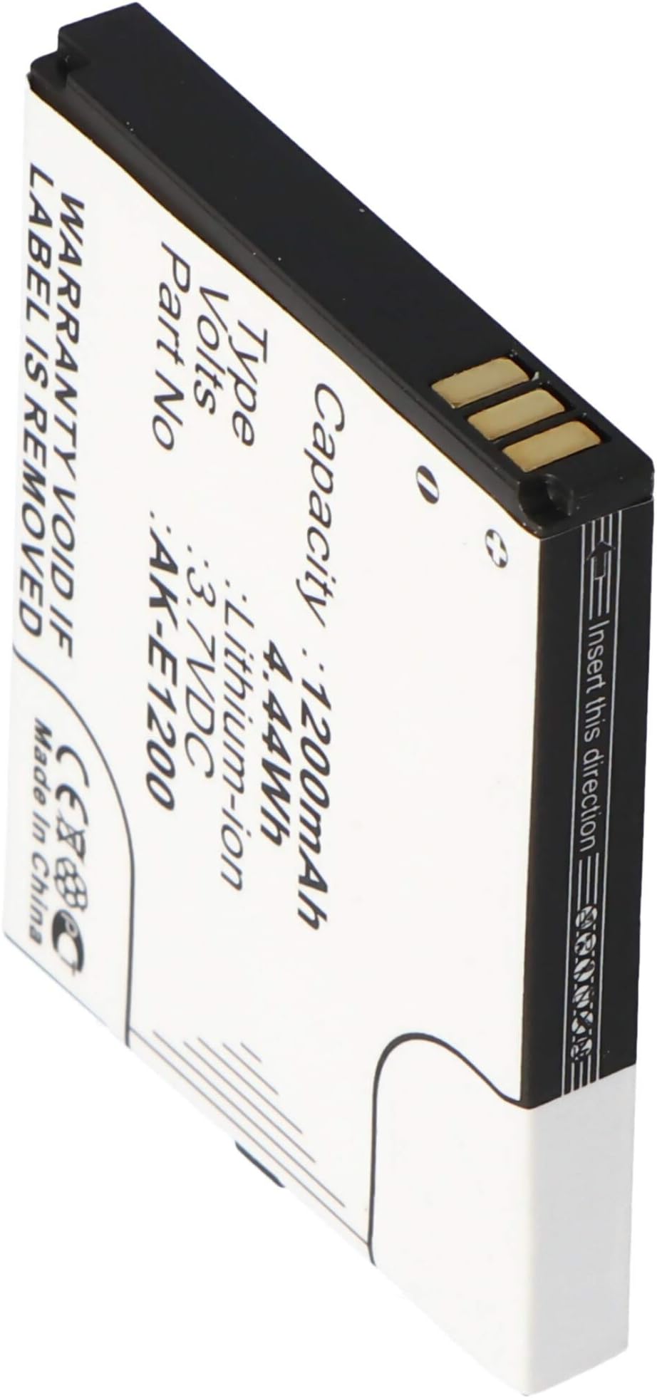 AccuCellBattery for Emporia TELME E1000, E1200, C121, AK-E