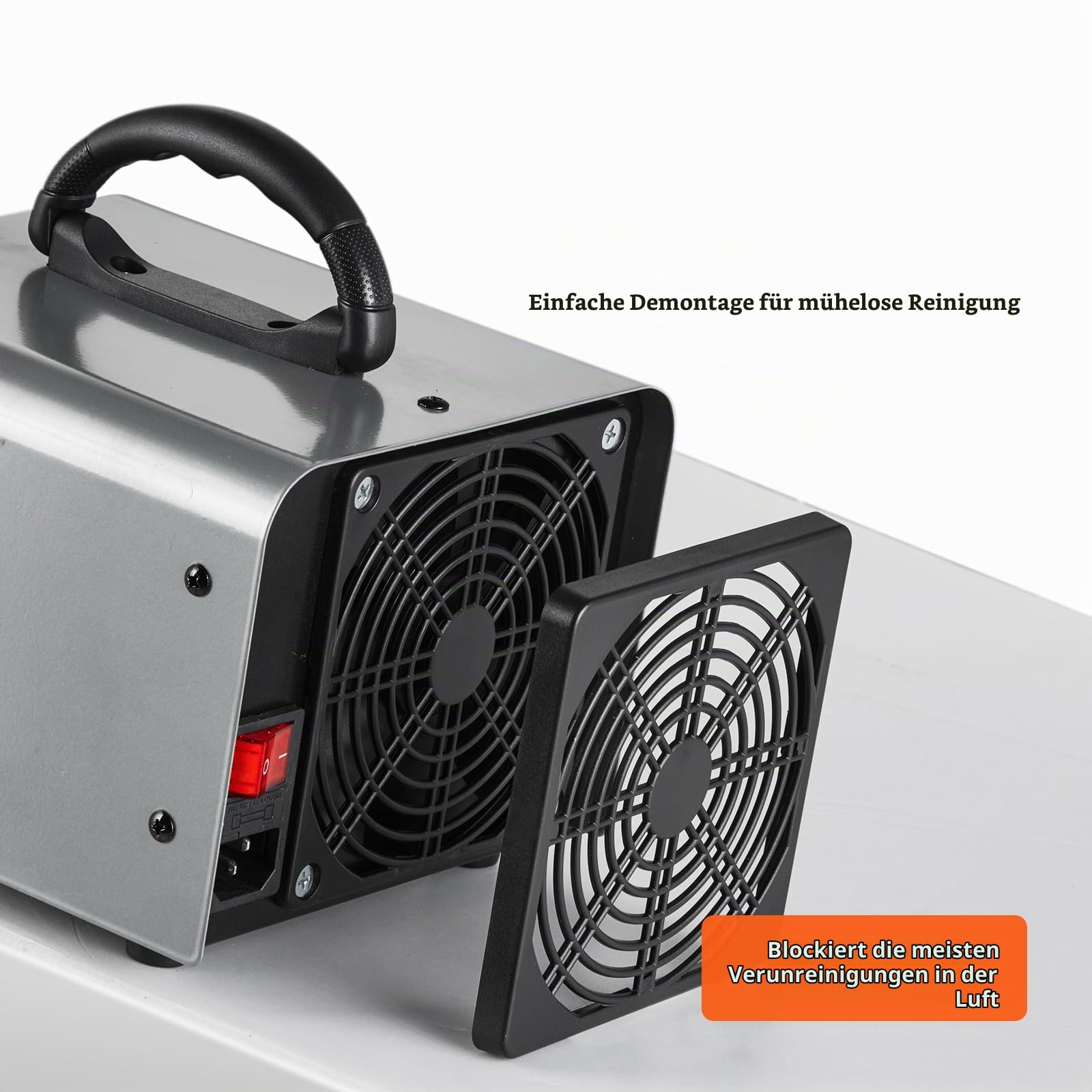 VEVOR Ozongenerator 36000mg/h Ozonisator 115W Luftreiniger 300㎡ Ozongerät Bausanierung 0-120-Minuten-Timer Desodorierer Ozone Generator Luftfeuchtigkeitsanzeige Intelligente Überwachung des Raumklimas