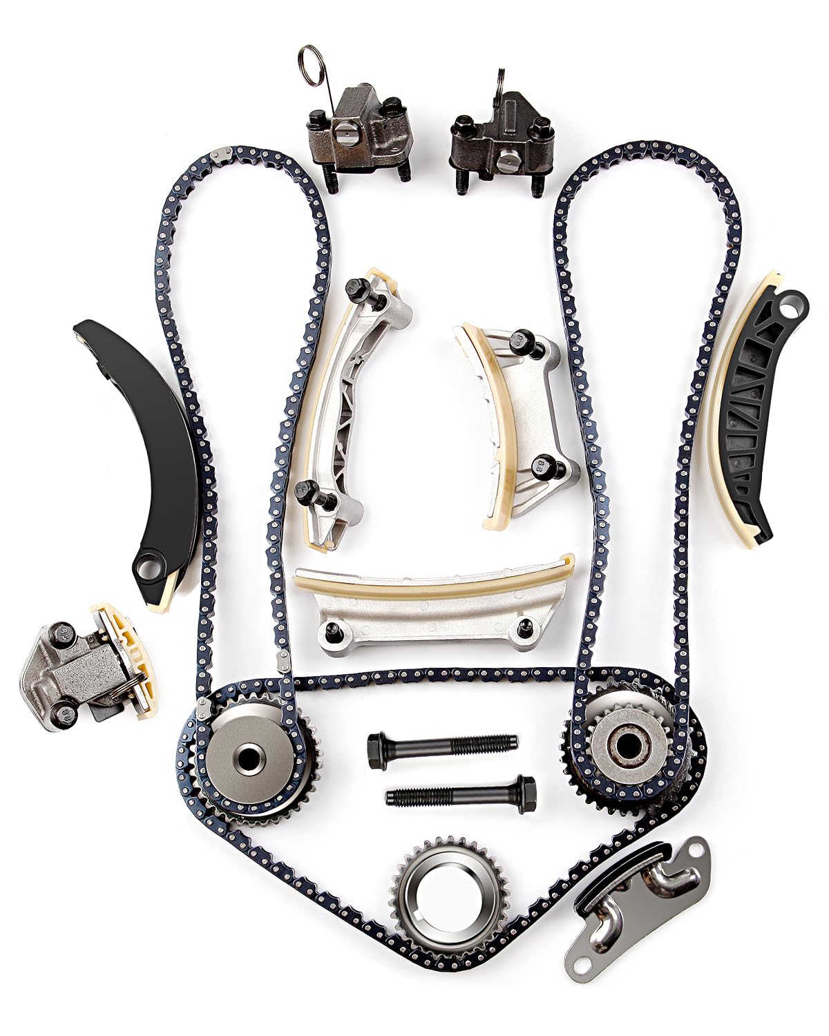SCITOO Timing Chain Kit fits for 2007-2015 for Cadillac for Buick for Chevrolet for GMC for Saab for Saturn for Suzuki CTS SRX Enclave LaCrosse ATS XTS aro Ca 3.0L 2.8L 3.6L 3.2L 9-0753S
