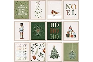 Stunning Christmas Boho Wall Art Prints for a Festive Xmas Ambiance