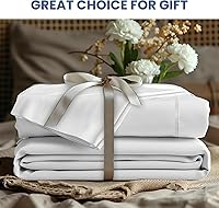 Vista 7 de Simple Deluxe Juego de sábanas de 4 piezas tamaño Queen, sábanas de lujo para hotel, sin arrugas, bolsillos profundos, sábana transpirable