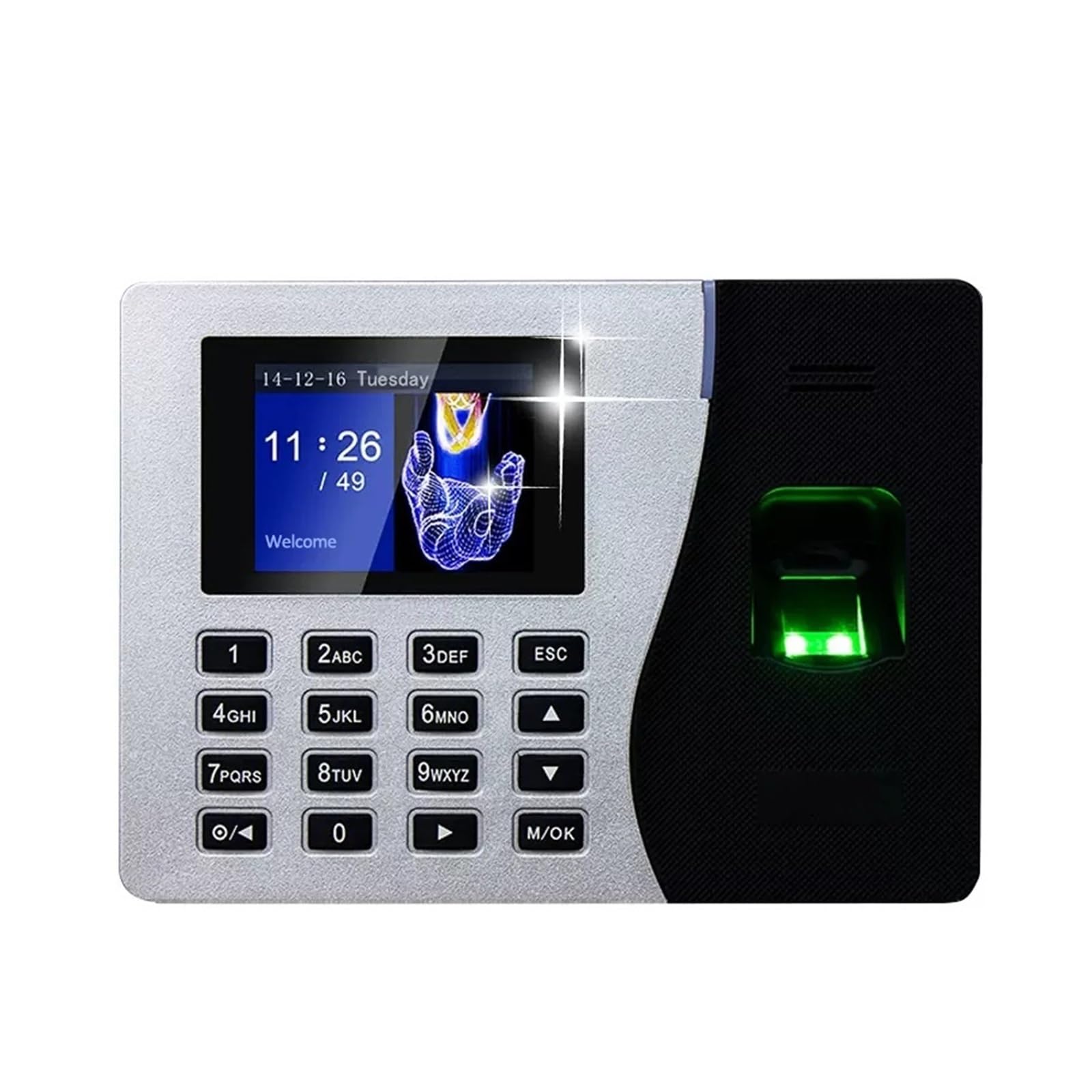 Zegar czasu, Karta RFID USB/IP Biometryczny czytnik linii papilarnych Rejestrator czasu pracy dla Pracowników(K14-ID)