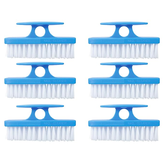 Superio Nail Scrubber - All-Purpose Stiff Cleaning Brush for Fingernails, Toe, F