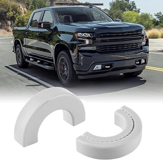 Tow Hook Covers Fit for Chevy Silverado 1500 2007-2025/GMC Sierra 1500 2007-2018, Customized Car Tow Hooks Compatible with Chevrolet Silverado 1500 Accessories 2007-2025 (White)