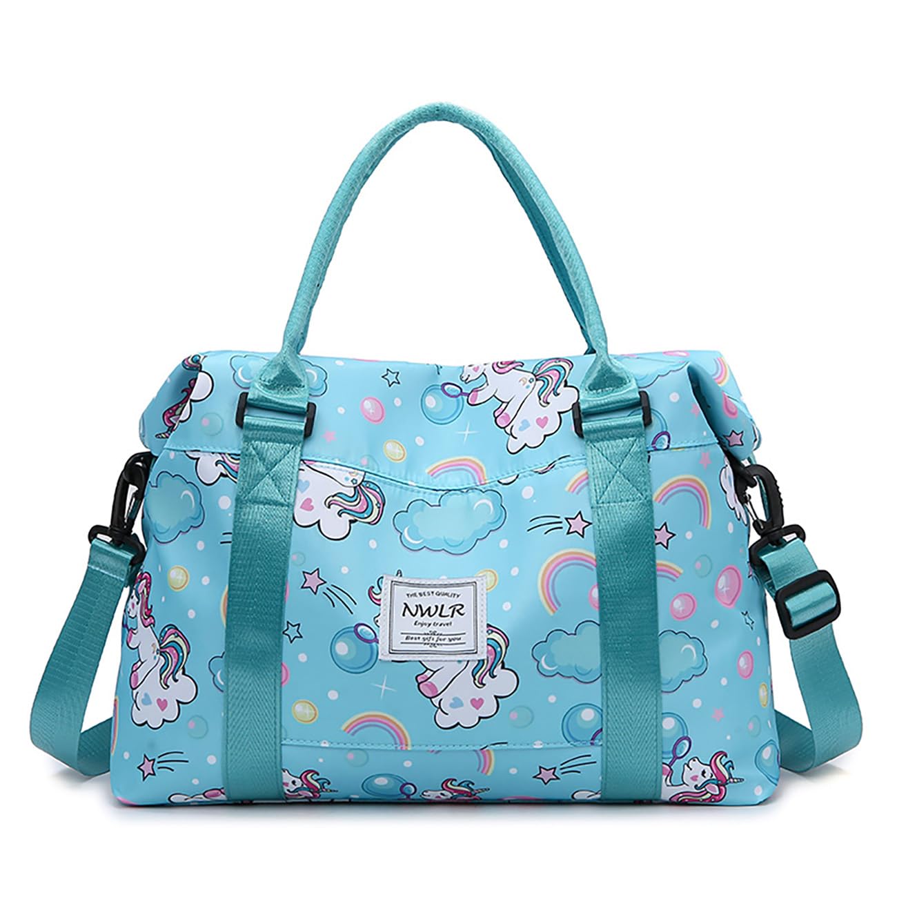 Travel Duffle Bag Weekender Overnight Bag Gym Tote with Dry and Wet Separated Pocket for Women Girls Shoulder Workout Duffel Bag Water Resistant (