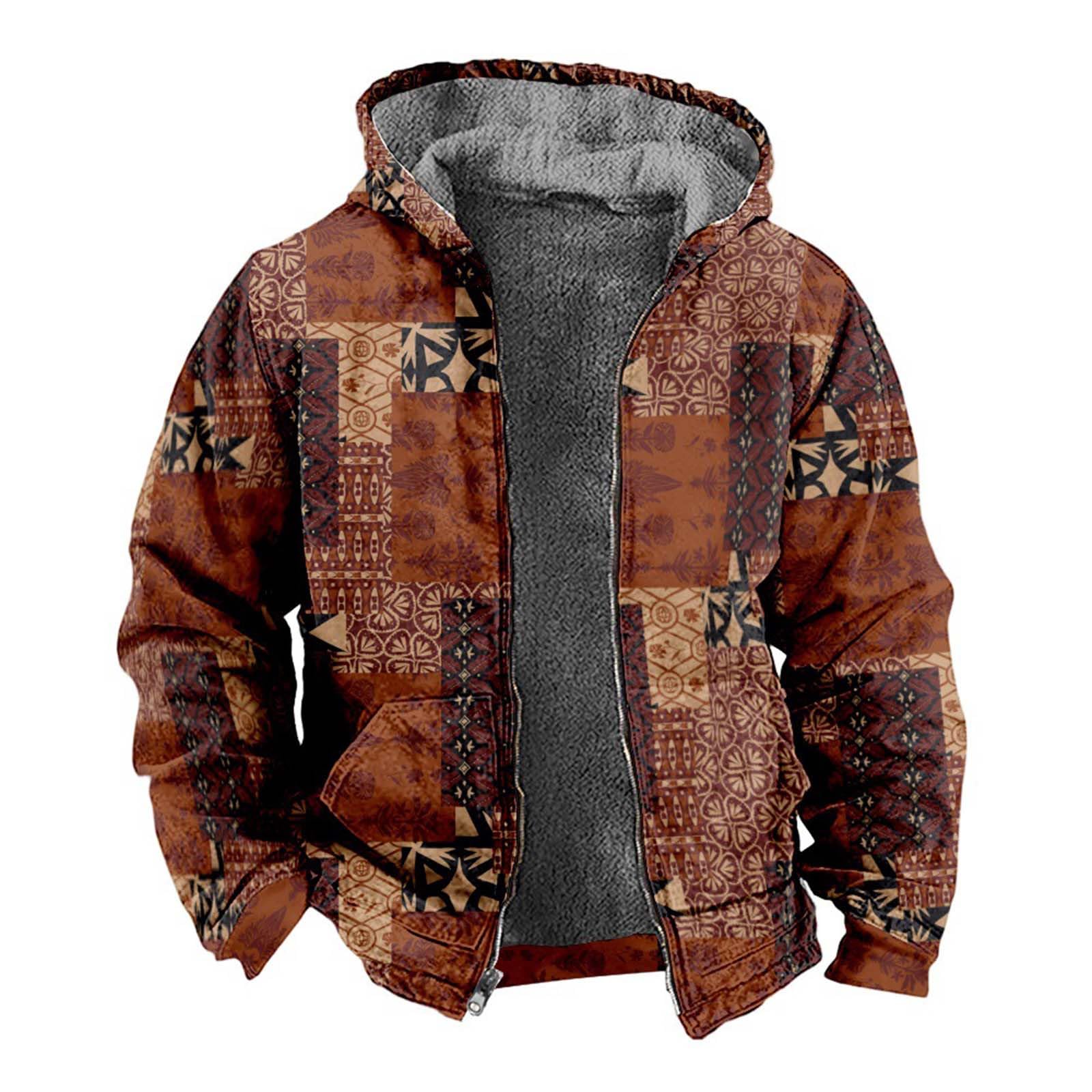 Herren Wintermantel Puffer Jacke - Leichte Übergangsjacke Mit Kapuze