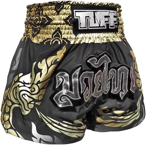 Miniatura 3 de TUFF Pantalones cortos deportivos para Muay Thai y artes marciales, ropa de entrenamiento y gimnasio