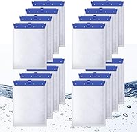 Esctabalt 16 Pack Large Filter Cartridges for Whisper Bio Bag Filters - Fits 20i 40i IQ PF20-60 Repto - Triple Filtration Crystal Clear Water