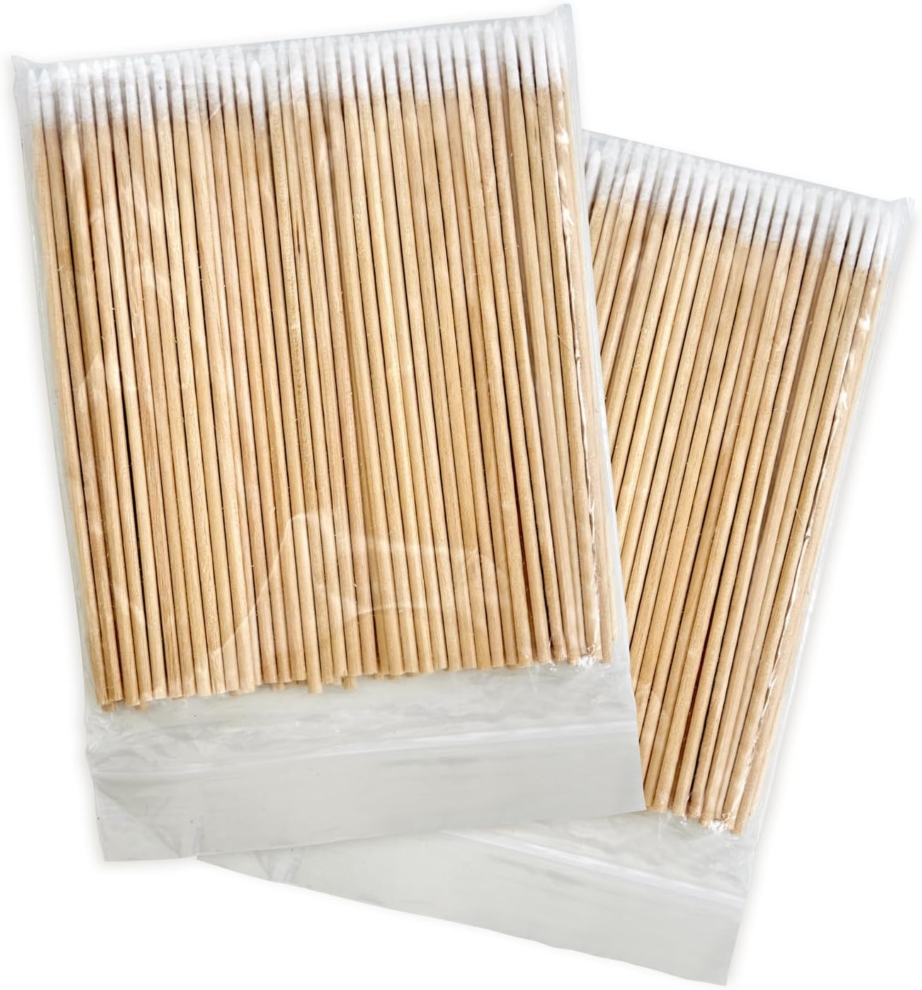 200PCS Pointed Cotton Swabs - 4 inch Microblading Precision Tip Cotton Swabs with Wooden Sticks - for Makeup, Tattoo Permanent Supplies