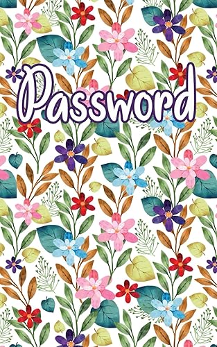 Quaderno alfabetico delle password di Internet: Organizzate e trovate facilmente i vostri accessi online, i login e le password - Taccuino per le password - Motivo Floreale Acquerellato