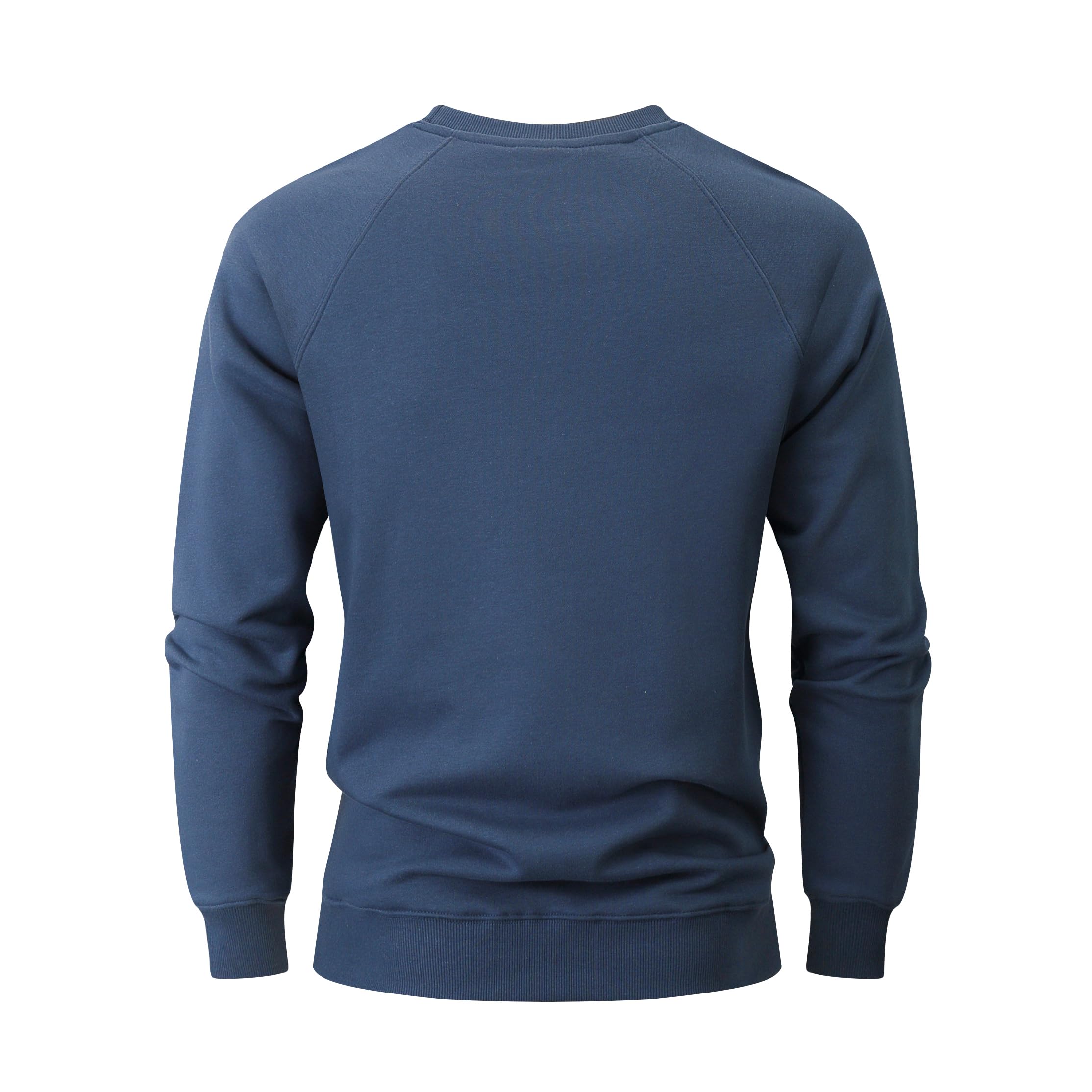 USALL Sweatshirts für Herren Baumwolle Schwergewicht Pullovers Männer Langarm Casual Sweatshirt