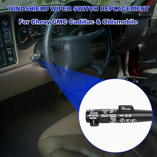 Miniatura 6 de Interruptor de combinación multifunción de repuesto para Chevy Tahoe S10 GMC C1500 K1500 Suburban Yukon 1995-2002, reemplazo 2330814 26100985